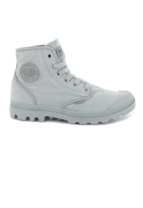 נעלי פלדיום קצרות אפור בהיר PALLADIUM PAMPA HI  PAMPA HI VAPOR
