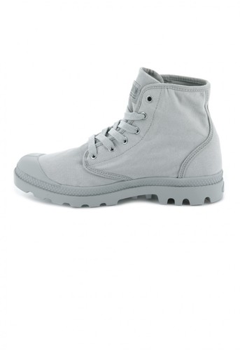 נעלי פלדיום קצרות אפור בהיר PALLADIUM PAMPA HI  PAMPA HI VAPOR
