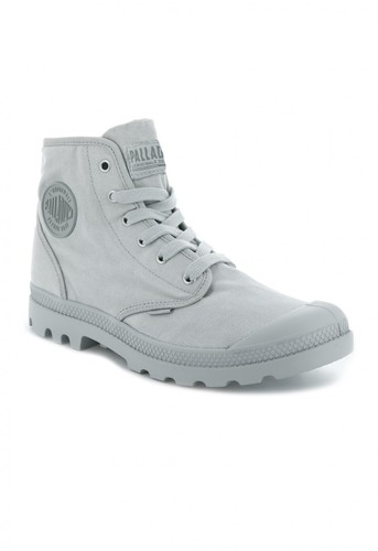 נעלי פלדיום קצרות אפור בהיר PALLADIUM PAMPA HI  PAMPA HI VAPOR