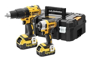 סט מברגות ברשלס! 18V אימפקט + מברגה/מקדחה רוטטת  Dewalt