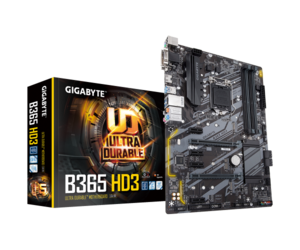 לוח אם למעבדי אינטל דור 8 ו-9 Gigabyte B365 HD3