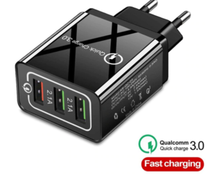 מטען מהיר 3 יציאות 3A 18W 