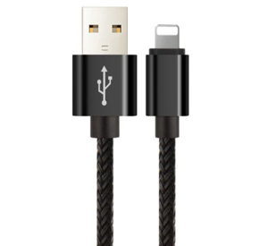 כבל Lightning  to USB שחור לאייפון
