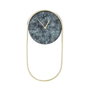 שעון קיר BIlbao - ירוק / זהב 