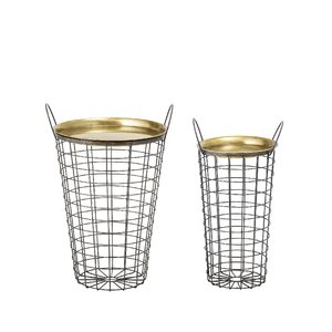 סט 2 שולחנות מגש / אחסון Kaia ק