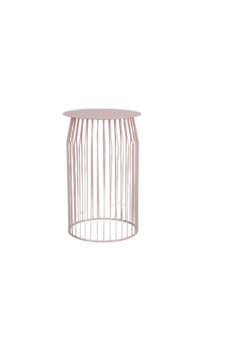 רודי M שולחן אירוח מתכת עיצוב פסים קוטר 36 גובה 56 ס