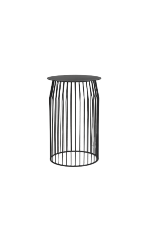 רודי M שולחן אירוח מתכת עיצוב פסים קוטר 36 גובה 56 ס