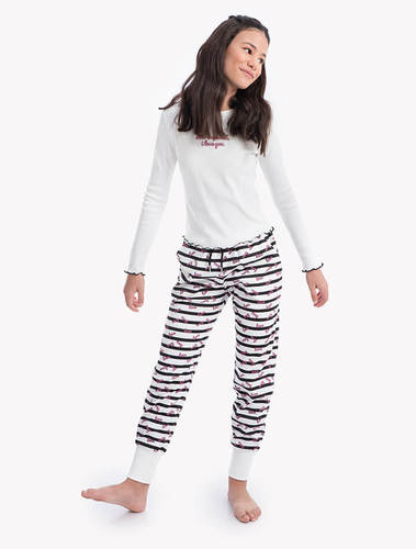 סט פיג'מת ריבים