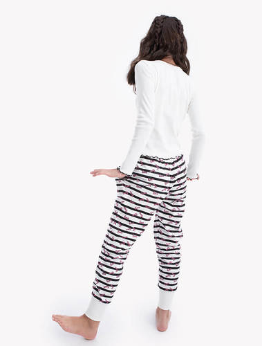 סט פיג'מת ריבים