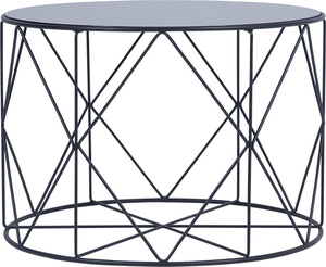 אמיגו שולחן אירוח מעוצב - מתכת שחורה - קוטר 58 ס"מ גובה 40 ס"מ מיליון כסאות