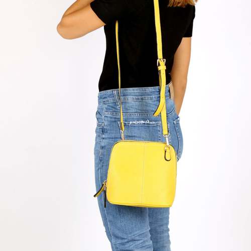 תיק צד אופנתי בצבע צהוב - Jenice