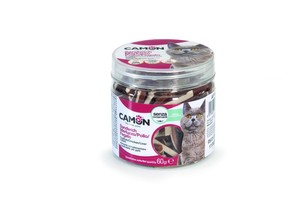 חטיפים לחתולים | קוביות דג ובשר קמון - 60 גרם 