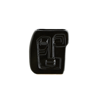 אגרטל Face פרצוף 18x8x20 ס"מ - שחור HY15710-20 Madam Stoltz