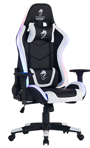 ‫‪SPACE RGB GAMING CHAIR‬‬ DRAGON - כסא גיימינג מקצועי דרגון דגם ספייס כולל תאורת לד RGB לבן