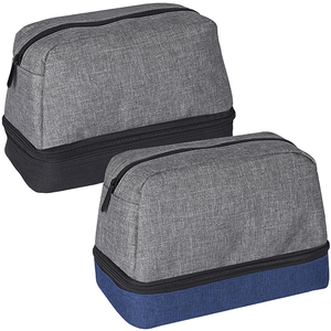 תיק כלי רחצה גדול עם שני תאים