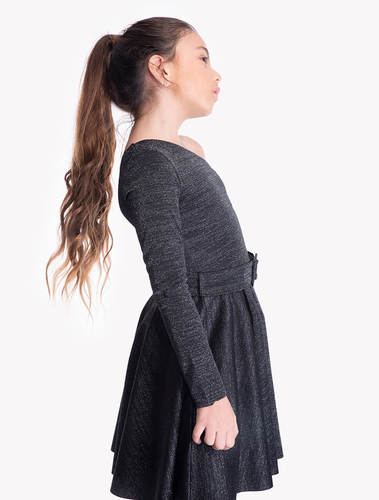 שמלה א-סימטרית נצנץ