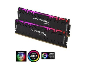 זכרון קיט לנייח Kingston Hyper X Predator RGB 2x16 32GB 3000Mhz DDR4
