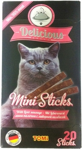 חטיפים לחתולים | טומי מיני סטיק בטעם כבד - 20 יח