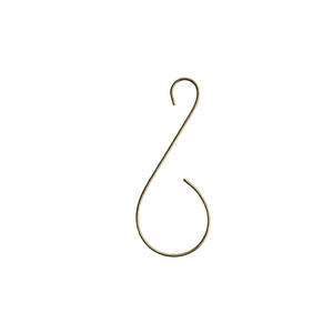 וו תליה S 27.5x11 ס"מ - פליז טבעי Madam Stoltz