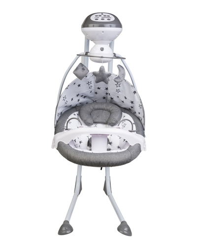 נדנדה חשמלית מפוארת כוכבים אפור מלנג'