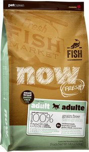 אוכל לכלבים | נאו - NOW - בוגר גזע קטן דגים - 11.3 ק