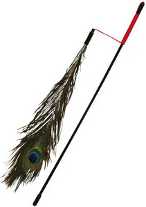 צעצועים לחתולים | טריקסי - חכת טווס Playing Rod with Peacock Feather