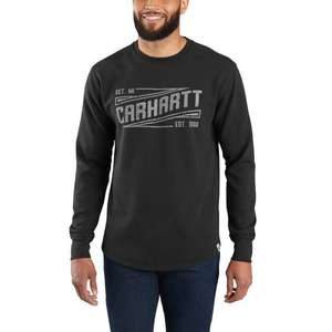 סריג טילדן גראפי ש"א עם כיס צבע שחור ®Carhartt 