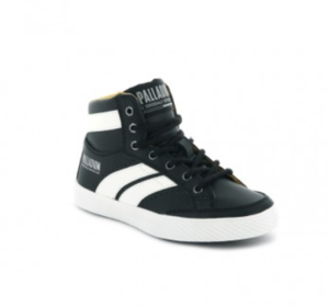 סניקרס פלדיום גבוהות לילדים בצבע שחור Palladium 