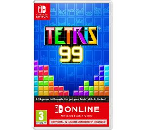 מנוי 12 חודשים לאונליין + כרטיס המשחק TETRIS 99 לנינטנדו סוויץ