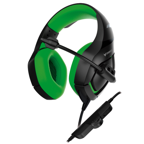 אוזניות גיימינג SPARKFOX K1 בצבע ירוק