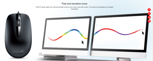 מקלדת ועכבר חוטיים   Genius KM-160 31330001428