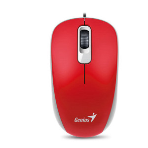 עכבר אופטי חוטי   Genius DX-110 OCEAN PASSION RED
