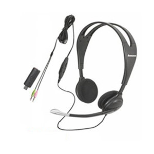 אוזניות   Lenovo usb/analog headset retail pack- 41N5678