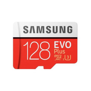 כרטיס זיכרון   Samsung MicroSDHC EVO Plus Memory Card w/ Adapter 128GB  MB-MC128GA