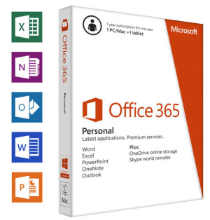 אופיס 365 אישי באנגלית   Microsoft Office 365 personal 2016 English QQ2-00513/S