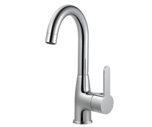 ברז ברבור לכיור רחצה סדרת קליר Clear 305323 חמת  HAMAT