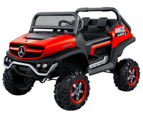 גיפ' Mercedes Unimog אדום