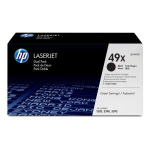 זוג טונרים שחור מקורי    HP 49X Q5949XD