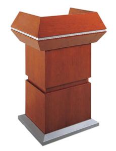 דוכן נואמים דגם 516 - דמוי פורניר - צבע וונגה - מידות : 700*600*1150 מיליון כסאות