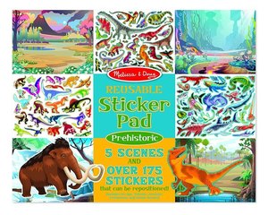 חוברת מדבקות רב פעמיות דינוזאורים