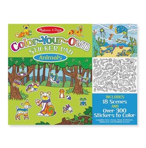 חוברת מדבקות לצביעה- חיות מבית מליסה ודאג