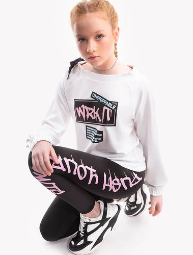 טופ רגלן עם שרוך