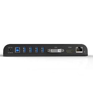 תחנת עגינה   ST-Labs USB3.0 Hub+HDMI+DVI+Gigabit LAN Docking Station