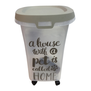 פח אחסון מעוצב+כף וגלגלים - 38 ליטר 