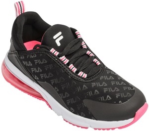 נעלי ספורט לילדים בצבע שחור ורוד FILA OTIR