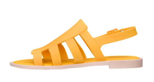 סנדלים שטוחים בצבע צהוב  MELISSA BOEMIA 