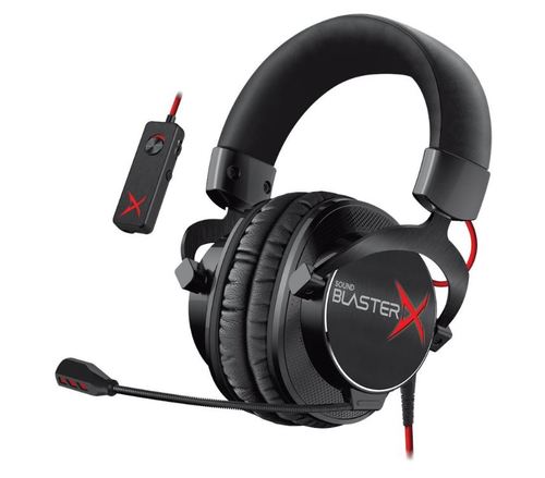 אוזניות גיימינג  + מיקרופון  Creative Headset Sound BlasterX H7 Tournament Edition 70GH033000001