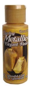 צבע אקריל מטאלי זהב נפלא 59 מ"ל 6 יח' DA263 DecoArt