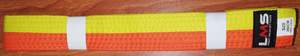 חגורה קראטה/ג'ודו צהוב כתום 260 ס"מ JUDO BELT LMS 