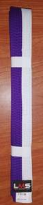 חגורה קראטה/ג'ודו סגול לבן 310 ס"מ JUDO BELT LMS 